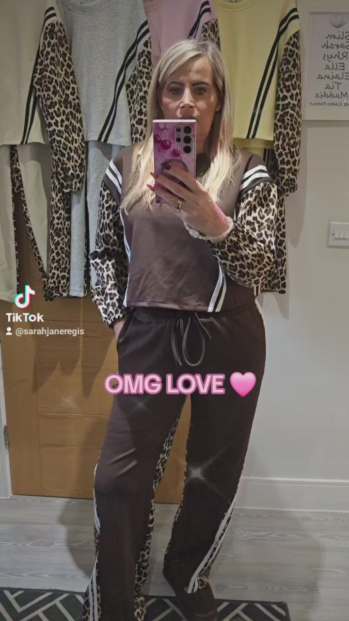 Leopard Panel Tracksuit