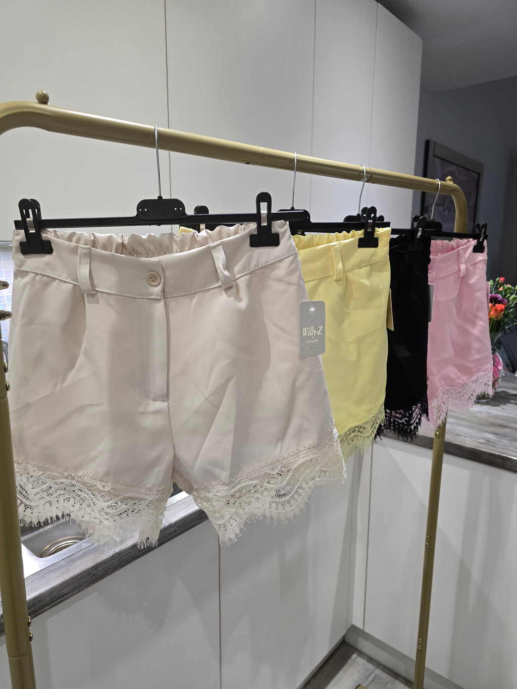 Lace Trim Shorts